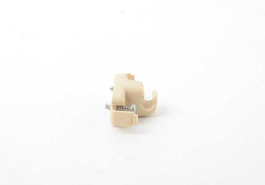 Soporte parasol color beige OEM 51168250922 para BMW E39 y E38. Pieza original BMW.