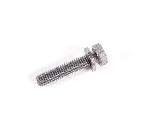 Tornillo hexagonal con arandela OEM 07119906123 para BMW {E30,E31,E32,E34,E36,E38,E39,E46,E52,E53,E60,E61,E63,E64,E65,E66,E70,E71,E81,E82,E83,E84,E87,E88,E90,E91,E92,E93,F01,F02,F06,F07,F10,F11,F12,F13,F15,F16,F20,F21,F22,F23,F25,F26,F30,F31,F32,F33,