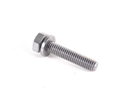 Tornillo hexagonal con arandela OEM 07119906123 para BMW {E30,E31,E32,E34,E36,E38,E39,E46,E52,E53,E60,E61,E63,E64,E65,E66,E70,E71,E81,E82,E83,E84,E87,E88,E90,E91,E92,E93,F01,F02,F06,F07,F10,F11,F12,F13,F15,F16,F20,F21,F22,F23,F25,F26,F30,F31,F32,F33,