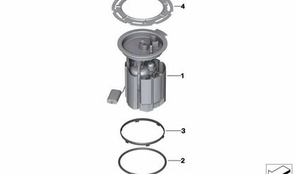 Bomba de combustible OEM 16117339267 para BMW i12 (i8 Coupé) e i15 (i8 Roadster) compatibles. Original BMW.