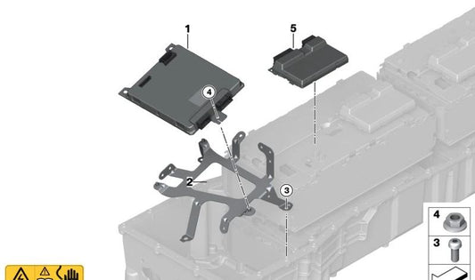 Módulo de control batería OEM 61279453724 para BMW i3 (I12) y BMW i8 (I15) compatibles: I12 i82Z41, i82Z42, i82Z43 / I15 i82Z61, i82Z62, i82Z63. Original BMW.