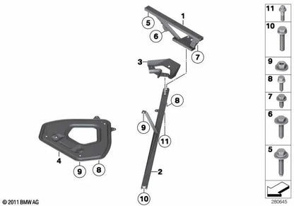 Parafuso hexagonal para BMW 3 E93 Series, Z4 E85, E86, E89 (OEM 07149140997). BMW original