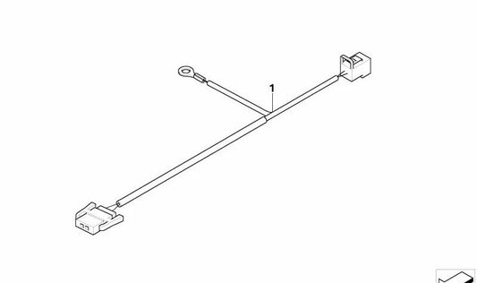 Cable feed OEM hydraulic pump 61129141446 for BMW 3 E93, E93N. Original BMW.
