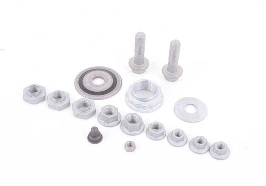 Kit de reparación soporte suspensión OEM 31352405907 para BMW E90, E91, E92. Pieza original BMW.
