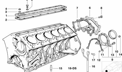 Sensor de detonación OEM 12141741131 para BMW Serie 7 {E38: 750i GG21, GG22, LGK21, LGK22, LSGK01, LSGK02, LSGK41, LSGK42, L7 GK61, GK62}. Original BMW.