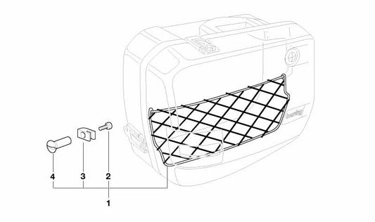 Soporte lateral (halter) OEM 46542315919 para BMW Motorrad K1, K100, K100RS, K100RT, K100LT. Original BMW Motorrad.