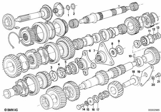 Escudo de distância para BMW E21, E30, E12, E28 (OEM 23221205792). BMW original