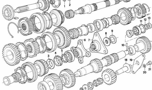 Pin tensore per BMW 3 E21 Serie, E30 Series 5 E12, E28, E34 (OEM 0711941122). BMW originale.