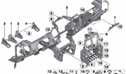 Cierre de guantera OEM 51452752778 para MINI R55, R56, R57, R58, R59. Original MINI.