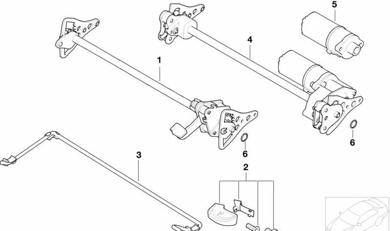Right Seat Tilt Adjuster for BMW E46, E63, E83, E53, E85 (OEM 52107111878). Original BMW