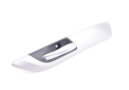 Manilla interior de puerta de aluminio cepillado izquierdo OEM 51419167031 para BMW Z4 E89. Original BMW.