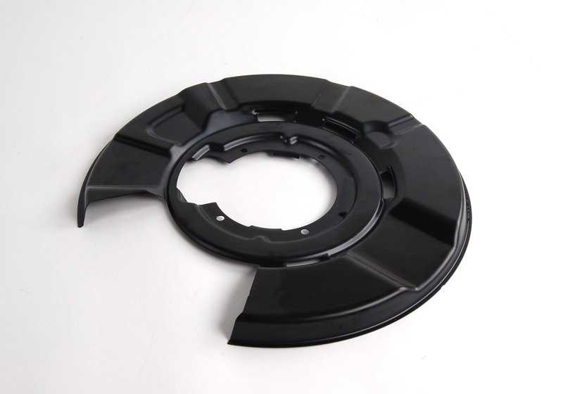 Protector de freno trasero izquierdo OEM 34212283253 para BMW E82, E90, E90N, E92, E92N, E93, E93N. Original BMW.