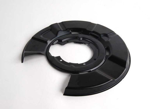 Protector de freno trasero izquierdo OEM 34212283253 para BMW E82, E90, E90N, E92, E92N, E93, E93N. Original BMW.