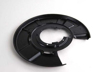 Protector de freno trasero izquierdo OEM 34212283253 para BMW E82, E90, E90N, E92, E92N, E93, E93N. Original BMW.
