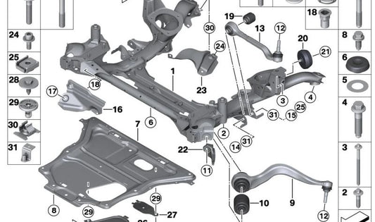 Right change lever OEM 31106870074 for BMW F34. Original BMW.