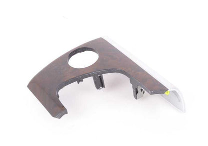 Moldura de salpicadero en nogal derecho OEM 51456956843 para BMW E70, E71, E72. Original BMW.