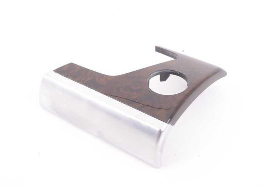 Moldura de salpicadero en nogal derecho OEM 51456956843 para BMW E70, E71, E72. Original BMW.