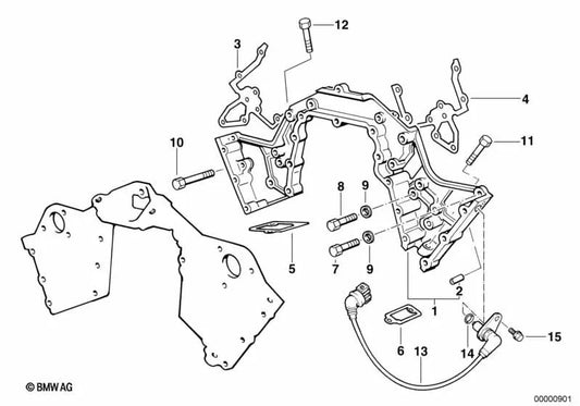 Sechskantschraube für BMW E32, E38, E31 (OEM 11141720092). Original BMW