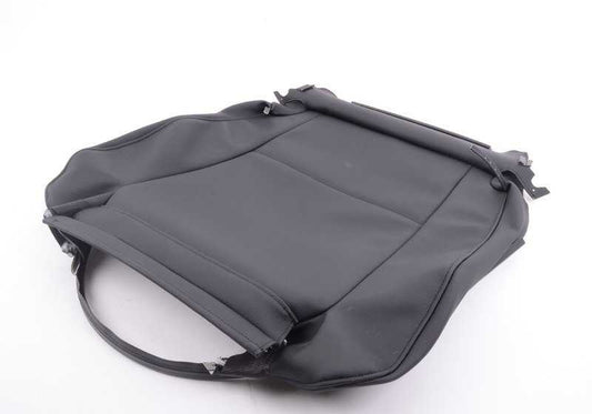 Funda de asiento en símil cuero negra OEM 52109134815 para BMW E82 (118d, 120d, 120i) con cambio manual o automático. Compatible con modelos fabricados entre 2007 y 2013. Original BMW.