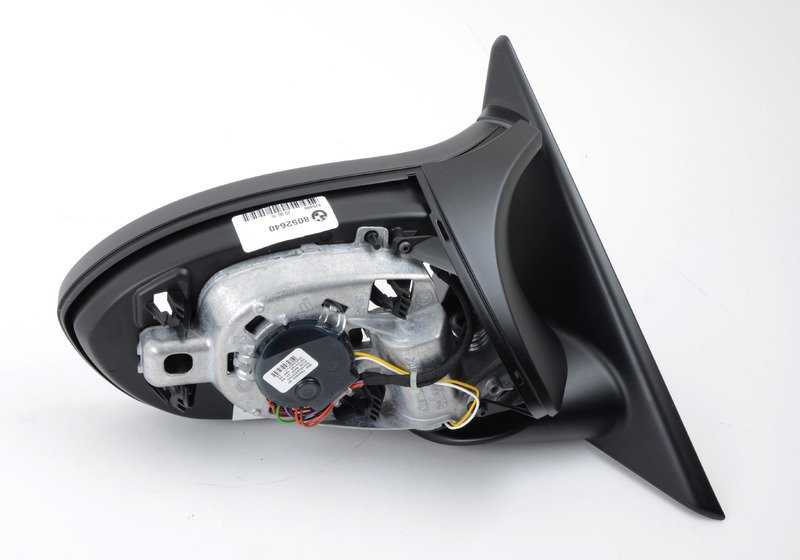 Espejo retrovisor derecho calefactado con memoria OEM 51168052640 para BMW E90, E91. Original BMW.