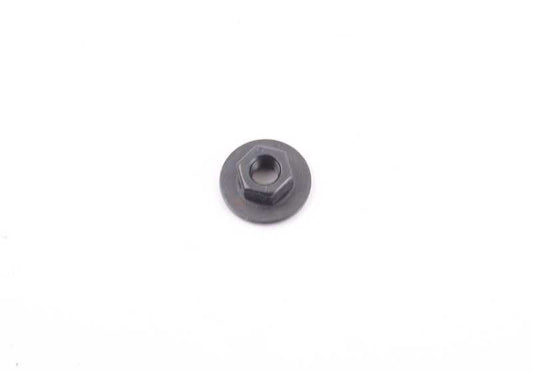 Tuerca hexagonal OEM 51339907339 para BMW F40, F44, F45, F46, F48, F39, I12 y MINI F55, F56, F57, F54, F60. Compatible con varios motores y versiones. Original BMW y MINI.