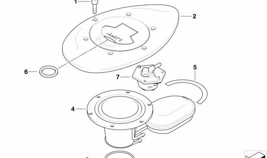Cabezal reductor OEM 16117650178 para BMW Motorrad R1200C, R1200CL, R1150GS, R850R... y más. Original BMW Motorrad.