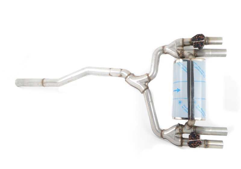 Sistema di scarico con valvola di performance M OEM 18302412432 per BMW F87 M2 (N55) 2015-2018. Migliora il suono e le prestazioni. BMW originale.