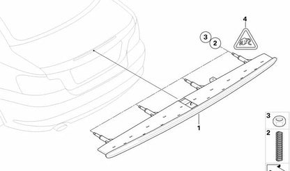 Third brake light for BMW 1 Series E82, E88 (OEM 63257164978). Original BMW