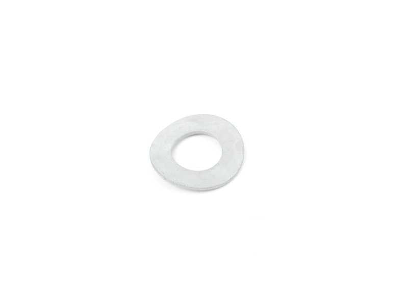 Federscheibe for BMW 3 Series E21, E30, E36, E46, 5 Series E12, E28, E34, E39, 6 Series E24, E63, E63N, 7 Series E23, E32, E38, 8 Series E31, X3 E83, E83N, X5 E53, Z4 E85, E86, Z8 E52 (OEM 0711 9904463). Original BMW.