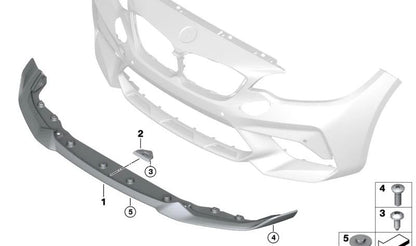Elemento de fijación OEM 51118083744 para BMW F87. Original BMW.