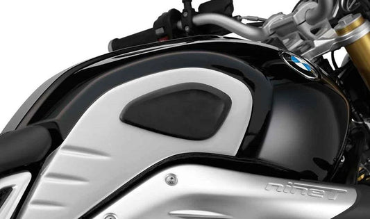Rodilleras negras OEM 77319446922 para motos BMW R nineT, R nineT Pure, R nineT Scrambler, R nineT Urban G/S. Original BMW Motorrad.