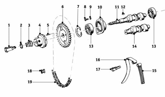 Cadena de Distribución para BMW (OEM 11310032550). Original BMW.