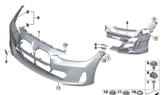 Prise en charge du capteur PDC-PMA avant pour la série BMW 4 G26, G26N (OEM 5115A0F335). BMW d'origine