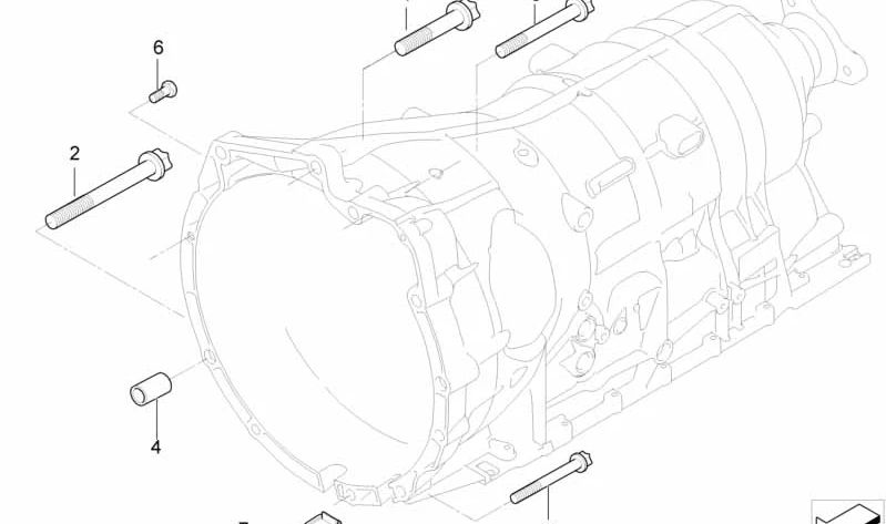 Tapa de cierre OEM 24147535331 para BMW E90, E91, E92, E93 335d con cambio automático. Original BMW.