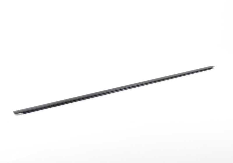 Outdoor -Embezischador Right Door OEM 51337185228 für BMW F01, F01N, F02, F02N, F04. Helle schwarze Farbe. Original BMW.
