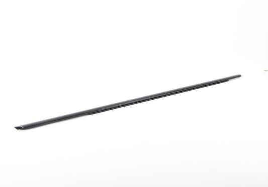 Embellecedor exterior puerta delantera derecha OEM 51337185228 para BMW F01, F01N, F02, F02N, F04. Color negro brillante. Original BMW.