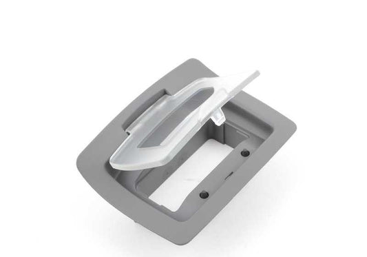 Carcasa gris OEM 51467110233 para BMW Z4 E85, E86. Pieza original BMW para compartimento central y consola trasera. Repuesto auténtico con ajuste perfecto y acabado original.