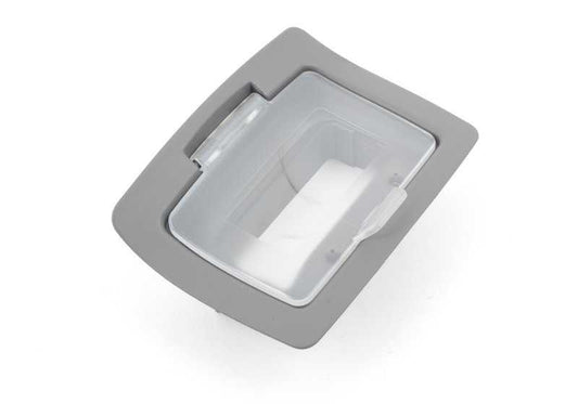 Carcasa gris OEM 51467110233 para BMW Z4 E85, E86. Pieza original BMW para compartimento central y consola trasera. Repuesto auténtico con ajuste perfecto y acabado original.