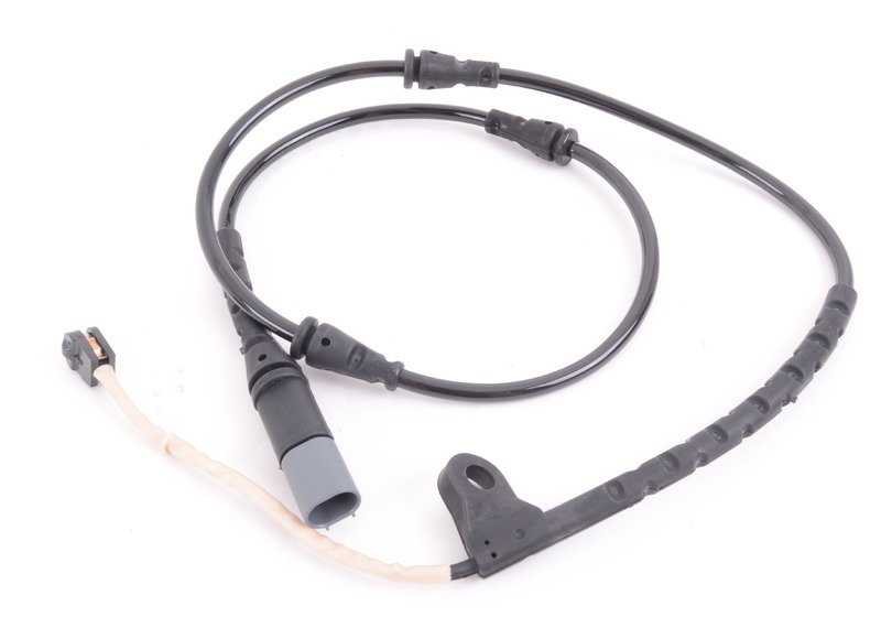 Sensor de desgaste de pastillas de freno delantero izquierdo OEM 34356860181 para BMW E70, E71, E72, F15, F16. Original BMW.