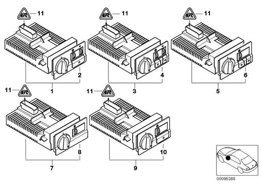Unidad Interruptores Luz/Faro Antiniebla Para Bmw E46 . Original Recambios