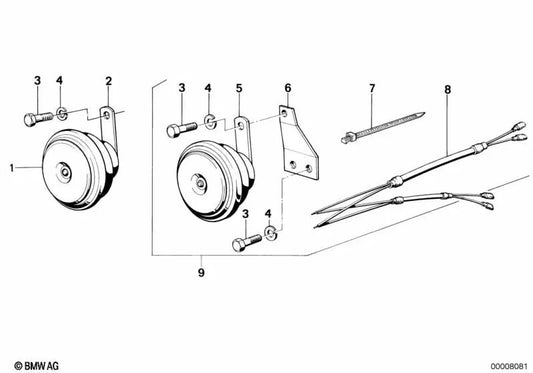 Supporto per BMW F30, F80 Series 3, E46 Series 3, F10 Series 5 (OEM 61331244597). BMW originale.