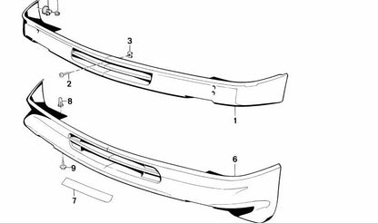 Tornillo de sujeción OEM 51711936999 para BMW E30 (316, 316i con motor M10). Original BMW.
