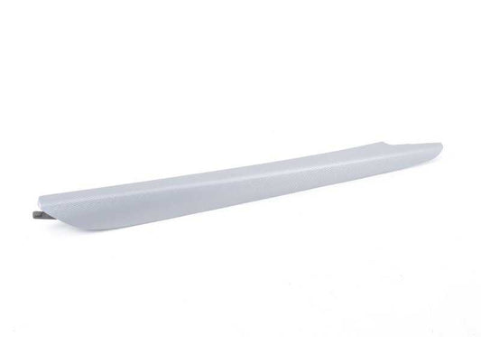 Panel protector aluminio consola central izquierda OEM 51168058571 para BMW X5 F15, X6 F16. Original BMW.