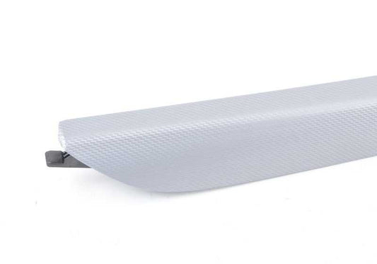 Panel protector aluminio consola central izquierda OEM 51168058571 para BMW X5 F15, X6 F16. Original BMW.