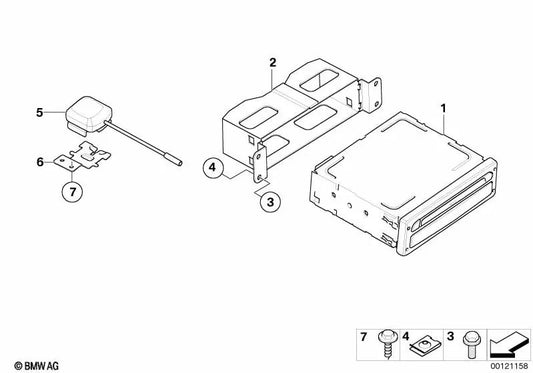 GPS Antenna Support for BMW E85, E86 (OEM 65906914943). Genuine BMW