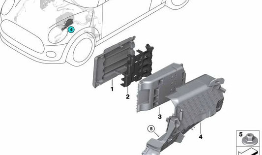 Distribuidor B+ OEM 61149321023 para BMW F52, F45, F46, F48, F49, F39 y MINI F54, F55, F56, F57, F60. Pieza original BMW y MINI. Compatible con modelos gasolina y diésel.