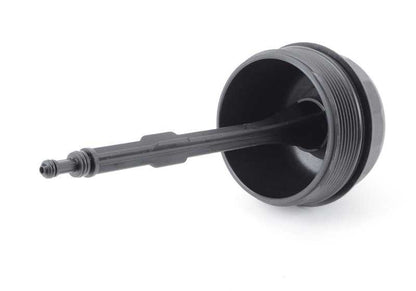 Tapa del filtro de aceite para BMW Serie 3 E36, Serie 5 E34, E39, Serie 7 E38 (OEM 11422246171). Original BMW
