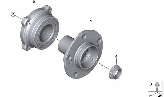OEM transmission flange 33417850162 for BMW F85, F86. Original BMW.