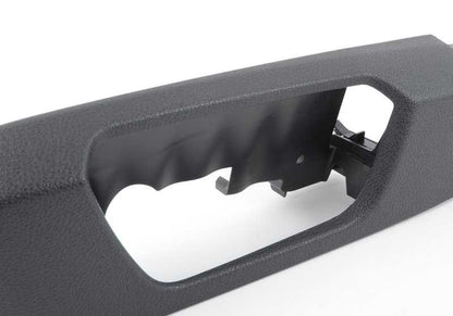 Cubierta lateral izquierda del asiento OEM 52107293577 para BMW F20, F21, F22, F23, F87, F30, F31, F34, F80, F32, F36, F82. Original BMW.