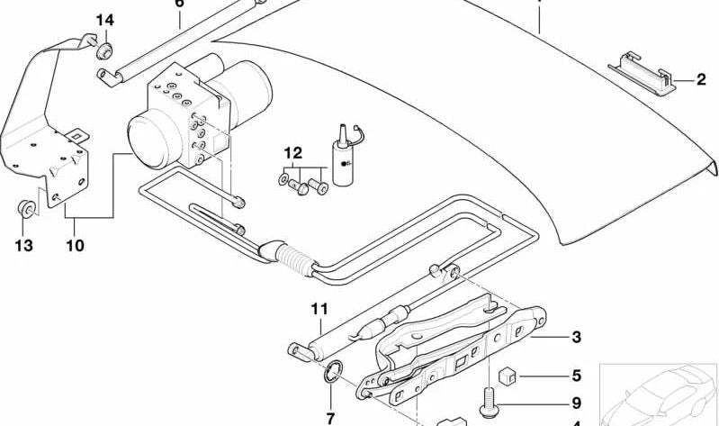 Aceite hidráulico con tornillos OEM 51248236504 para BMW E38 725tds, 728i {todos los motores y transmisiones compatibles}. Original BMW.